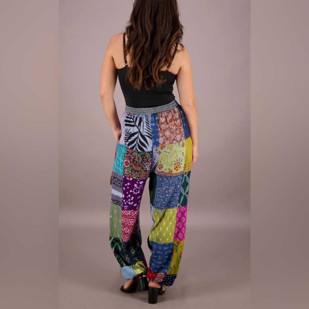 Patchwork Multicolor Women's Pants Small - image 1